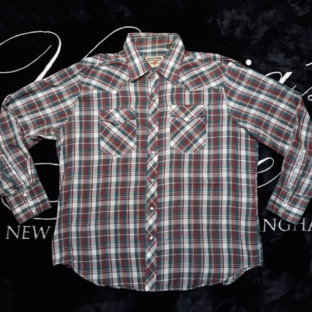 Vintage 80s Youngbloods Western Pearl Snap Shirt XL